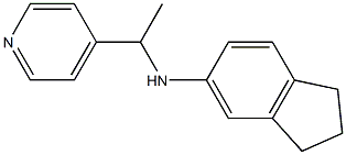 N-[1-(pyridin-4-yl)ethyl]-2,3-dihydro-1H-inden-5-amine Struktur