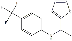 N-[1-(thiophen-2-yl)ethyl]-4-(trifluoromethyl)aniline Struktur