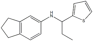 N-[1-(thiophen-2-yl)propyl]-2,3-dihydro-1H-inden-5-amine Struktur