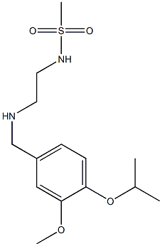 N-[2-({[3-methoxy-4-(propan-2-yloxy)phenyl]methyl}amino)ethyl]methanesulfonamide Struktur