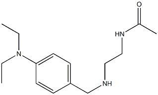 N-[2-({[4-(diethylamino)phenyl]methyl}amino)ethyl]acetamide Struktur