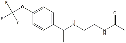 N-[2-({1-[4-(trifluoromethoxy)phenyl]ethyl}amino)ethyl]acetamide Struktur