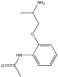 N-[2-(2-aminopropoxy)phenyl]acetamide Struktur