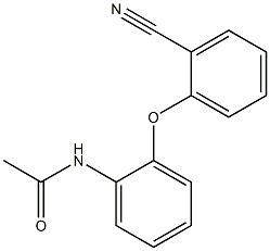 N-[2-(2-cyanophenoxy)phenyl]acetamide Struktur