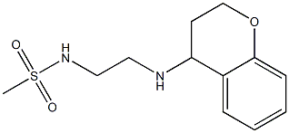 N-[2-(3,4-dihydro-2H-1-benzopyran-4-ylamino)ethyl]methanesulfonamide Struktur