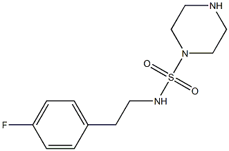 N-[2-(4-fluorophenyl)ethyl]piperazine-1-sulfonamide Struktur