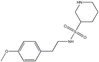 N-[2-(4-methoxyphenyl)ethyl]piperidine-3-sulfonamide Struktur