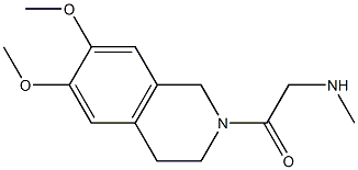 N-[2-(6,7-dimethoxy-3,4-dihydroisoquinolin-2(1H)-yl)-2-oxoethyl]-N-methylamine Struktur