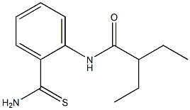 N-[2-(aminocarbonothioyl)phenyl]-2-ethylbutanamide Struktur