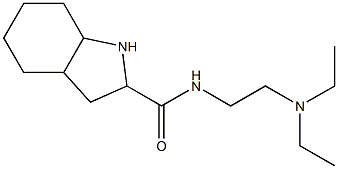 N-[2-(diethylamino)ethyl]octahydro-1H-indole-2-carboxamide Struktur