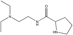 N-[2-(diethylamino)ethyl]pyrrolidine-2-carboxamide Struktur