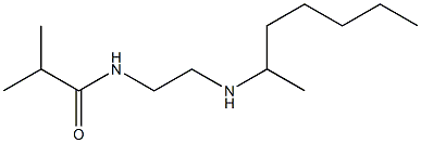 N-[2-(heptan-2-ylamino)ethyl]-2-methylpropanamide Struktur