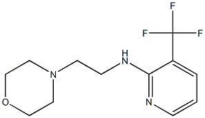 N-[2-(morpholin-4-yl)ethyl]-3-(trifluoromethyl)pyridin-2-amine Struktur