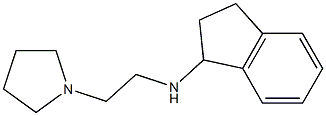 N-[2-(pyrrolidin-1-yl)ethyl]-2,3-dihydro-1H-inden-1-amine Struktur