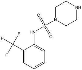 N-[2-(trifluoromethyl)phenyl]piperazine-1-sulfonamide Struktur