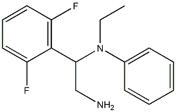 N-[2-amino-1-(2,6-difluorophenyl)ethyl]-N-ethyl-N-phenylamine Struktur