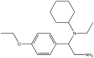 N-[2-amino-1-(4-ethoxyphenyl)ethyl]-N-ethylcyclohexanamine Struktur