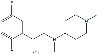 N-[2-amino-2-(2,5-difluorophenyl)ethyl]-N-methyl-N-(1-methylpiperidin-4-yl)amine Struktur