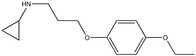 N-[3-(4-ethoxyphenoxy)propyl]cyclopropanamine Struktur