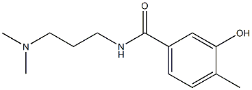 N-[3-(dimethylamino)propyl]-3-hydroxy-4-methylbenzamide Struktur