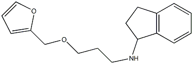 N-[3-(furan-2-ylmethoxy)propyl]-2,3-dihydro-1H-inden-1-amine Struktur