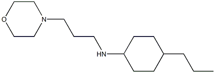 N-[3-(morpholin-4-yl)propyl]-4-propylcyclohexan-1-amine Struktur