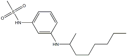 N-[3-(octan-2-ylamino)phenyl]methanesulfonamide Struktur