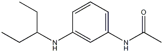 N-[3-(pentan-3-ylamino)phenyl]acetamide Struktur