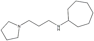 N-[3-(pyrrolidin-1-yl)propyl]cycloheptanamine Struktur