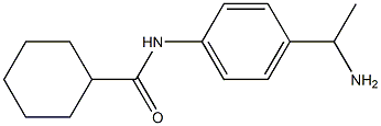 N-[4-(1-aminoethyl)phenyl]cyclohexanecarboxamide Struktur