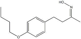 N-[4-(4-butoxyphenyl)butan-2-ylidene]hydroxylamine Struktur