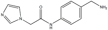 N-[4-(aminomethyl)phenyl]-2-(1H-imidazol-1-yl)acetamide Struktur