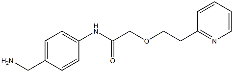 N-[4-(aminomethyl)phenyl]-2-[2-(pyridin-2-yl)ethoxy]acetamide Struktur