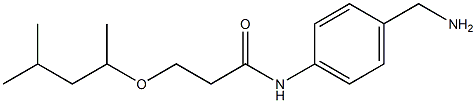 N-[4-(aminomethyl)phenyl]-3-[(4-methylpentan-2-yl)oxy]propanamide Struktur