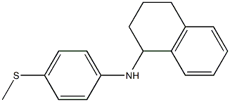 N-[4-(methylsulfanyl)phenyl]-1,2,3,4-tetrahydronaphthalen-1-amine Struktur