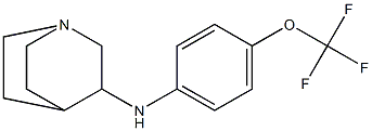 N-[4-(trifluoromethoxy)phenyl]-1-azabicyclo[2.2.2]octan-3-amine Struktur