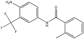 N-[4-amino-3-(trifluoromethyl)phenyl]-2-methylbenzamide Struktur