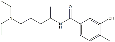 N-[5-(diethylamino)pentan-2-yl]-3-hydroxy-4-methylbenzamide Struktur