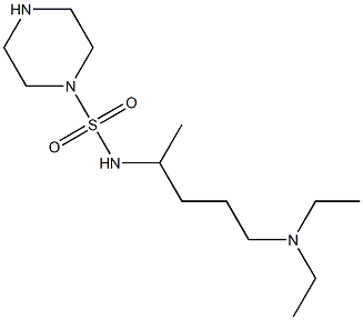 N-[5-(diethylamino)pentan-2-yl]piperazine-1-sulfonamide Struktur