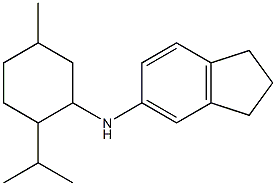 N-[5-methyl-2-(propan-2-yl)cyclohexyl]-2,3-dihydro-1H-inden-5-amine Struktur