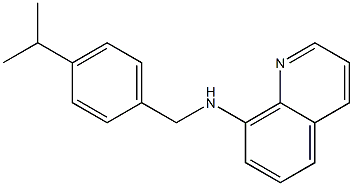 N-{[4-(propan-2-yl)phenyl]methyl}quinolin-8-amine Struktur