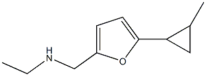 N-{[5-(2-methylcyclopropyl)-2-furyl]methyl}ethanamine Struktur