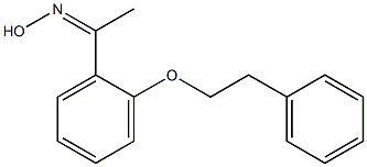 N-{1-[2-(2-phenylethoxy)phenyl]ethylidene}hydroxylamine Struktur