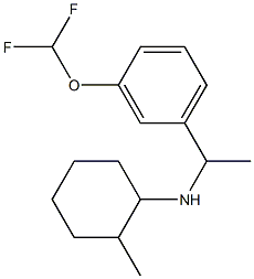 N-{1-[3-(difluoromethoxy)phenyl]ethyl}-2-methylcyclohexan-1-amine Struktur