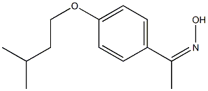 N-{1-[4-(3-methylbutoxy)phenyl]ethylidene}hydroxylamine Struktur