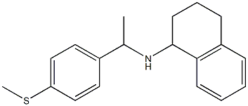 N-{1-[4-(methylsulfanyl)phenyl]ethyl}-1,2,3,4-tetrahydronaphthalen-1-amine Struktur