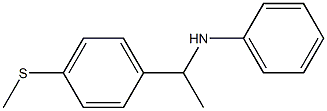 N-{1-[4-(methylsulfanyl)phenyl]ethyl}aniline Struktur