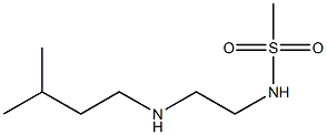 N-{2-[(3-methylbutyl)amino]ethyl}methanesulfonamide Struktur