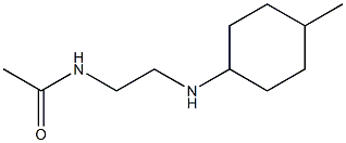 N-{2-[(4-methylcyclohexyl)amino]ethyl}acetamide Struktur