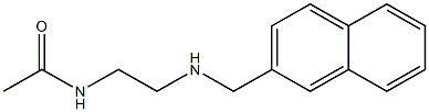 N-{2-[(naphthalen-2-ylmethyl)amino]ethyl}acetamide Struktur